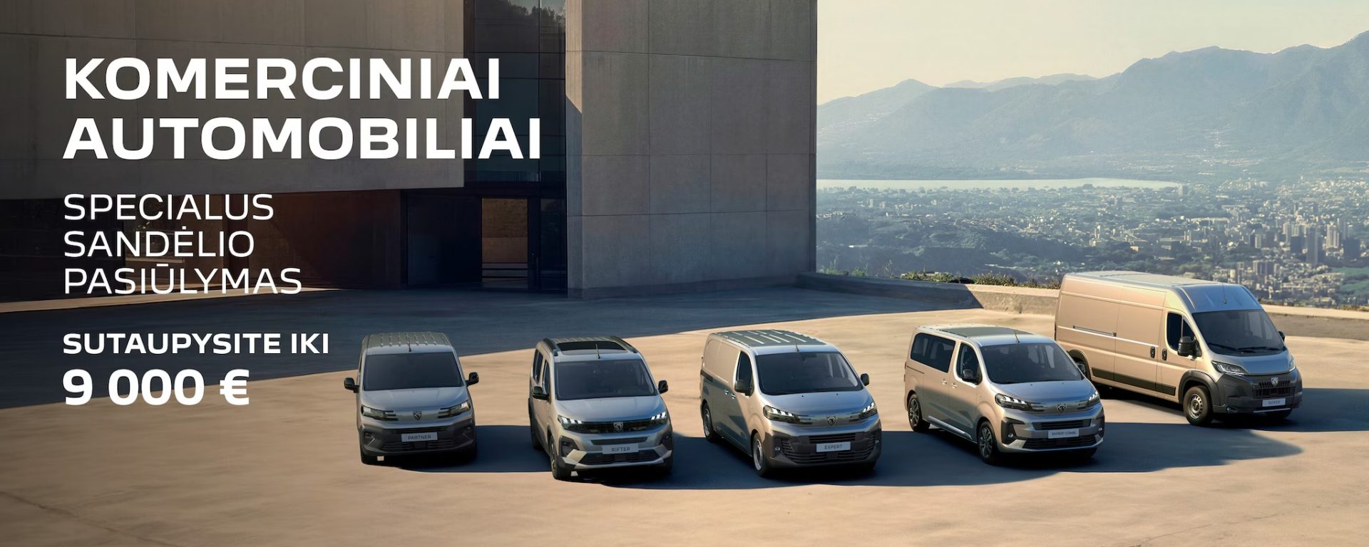 ARMI 2026-10-22 · Peugeot komerciniai automobiliai Peugeot komerciniai automobiliai – specialus sandėlio pasiūlymas, sutaupykite iki 9 000 €.